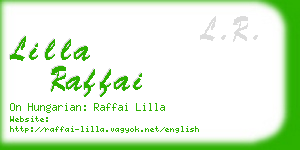 lilla raffai business card